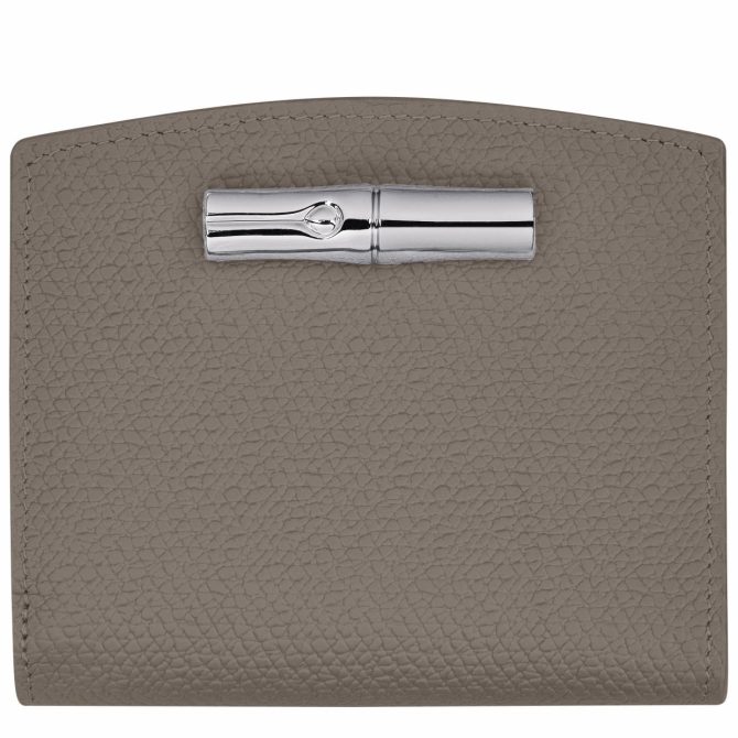 Women Leather Wallets | Longchamp Le Roseau Wallet Turtledove