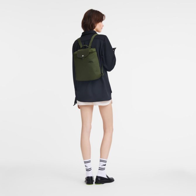 Women/Men Backpacks | Longchamp Le Pliage Green M Backpack Forest