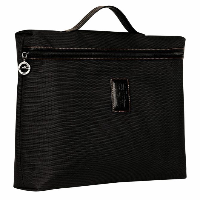 Men Briefcase | Longchamp Boxford S Briefcase Black