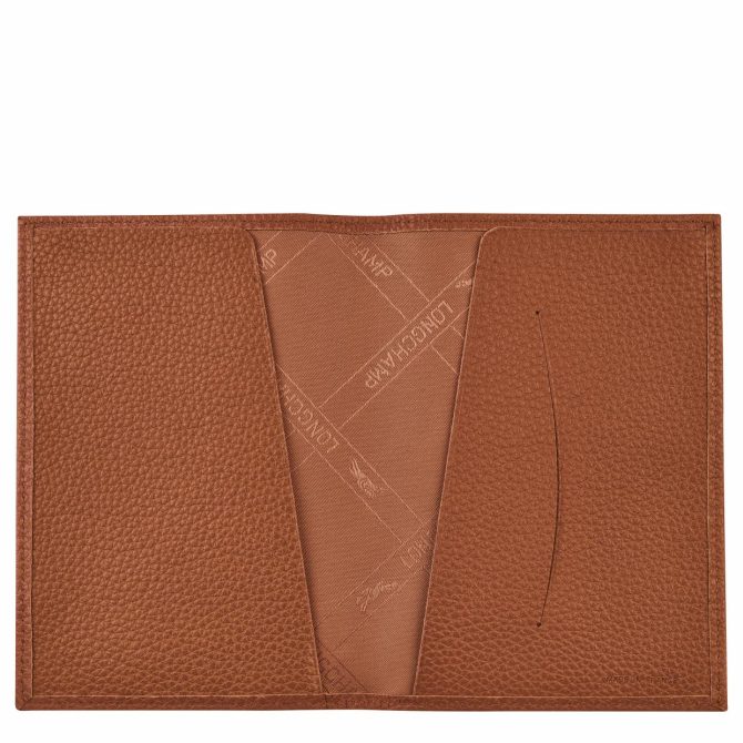 Women/Men Travel Accessories | Longchamp Le Foulonné Passport Cover Caramel