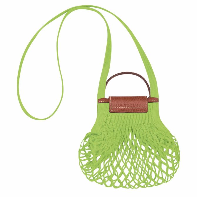 Women Crossbody Bags | Longchamp Le Pliage Filet XS Mesh Bag Green Light