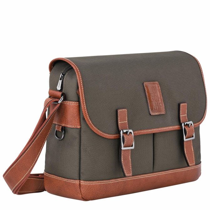 Men Crossbody Bags | Longchamp Boxford L Crossbody Bag Brown