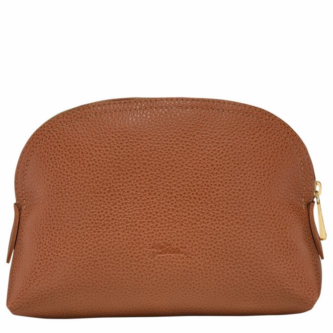 Women/Men Pouches & Cases | Longchamp Le Foulonné Pouch Caramel