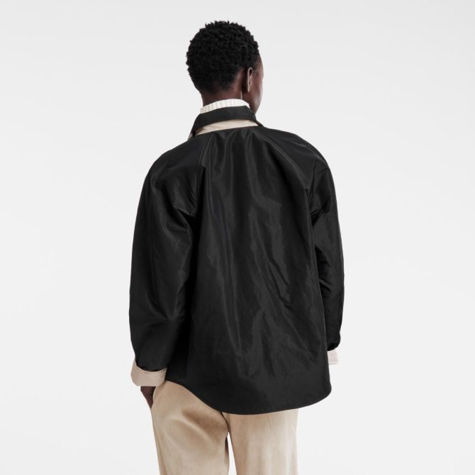 Women Coats & Jackets | Longchamp Padded Blouson Black/Paper