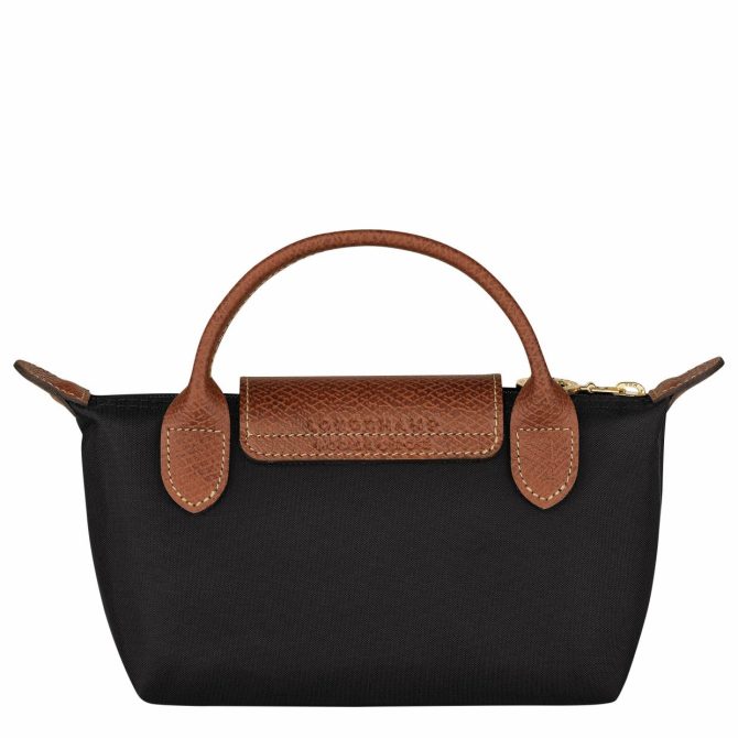 Men/Women Pouches & Cases | Longchamp Le Pliage Original Pouch With Handle Black