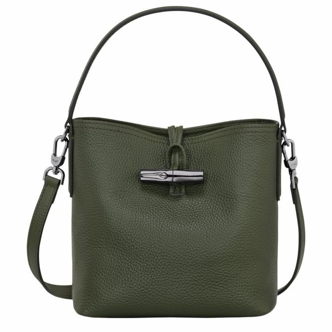 Women Crossbody Bags | Longchamp Le Roseau Essential XS Bucket Bag Khaki