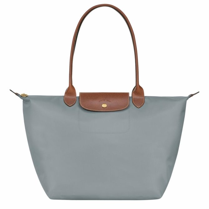 Women Shoulder Bags | Longchamp Le Pliage Original L Tote Bag Steel