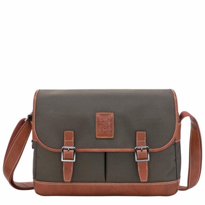 Men Crossbody Bags | Longchamp Boxford L Crossbody Bag Brown