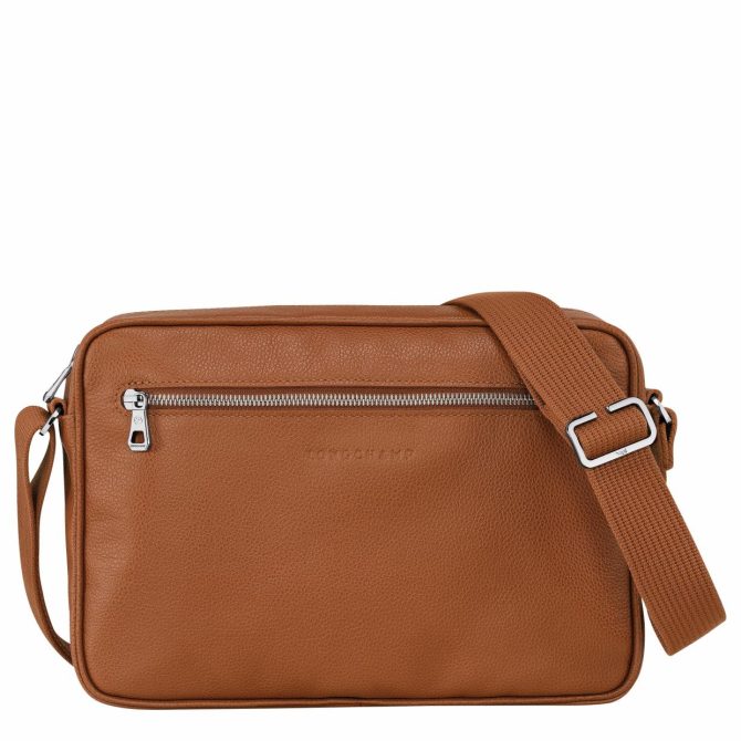 Men Crossbody Bags | Longchamp Le Foulonné M Camera Bag Caramel