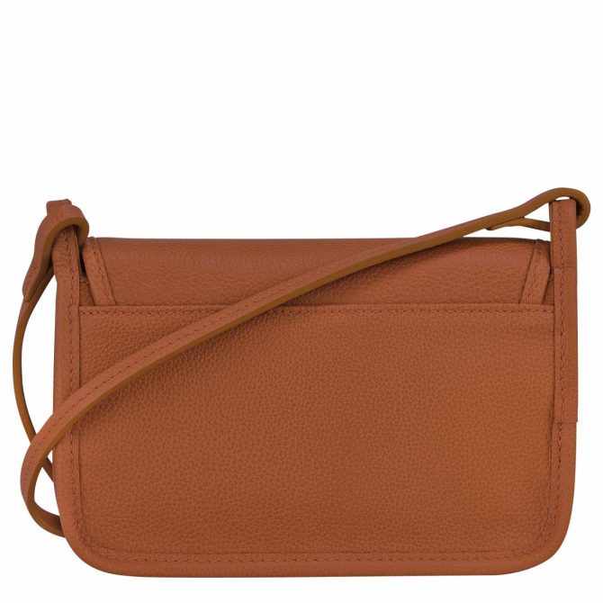 Women Leather Clutches | Longchamp Le Foulonné XS Clutch Caramel