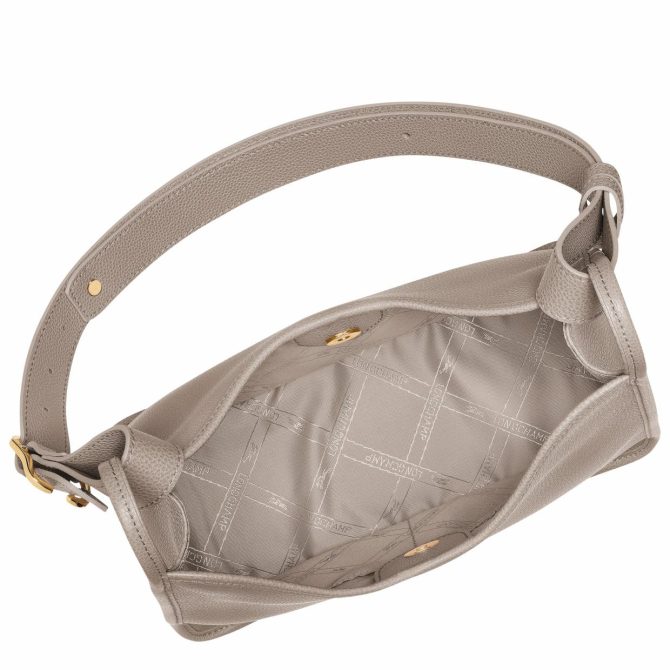 Women Shoulder Bags | Longchamp Le Foulonné M Hobo Bag Turtledove