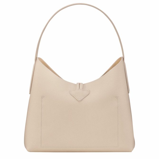 Women Shoulder Bags | Longchamp Le Roseau M Hobo Bag Paper