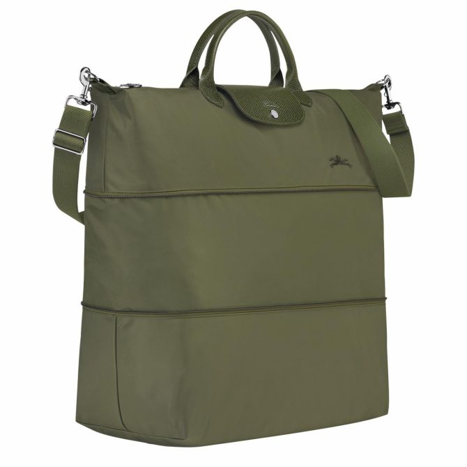 Women/Men Travel Bags | Longchamp Le Pliage Green Travel Bag Expandable Forest