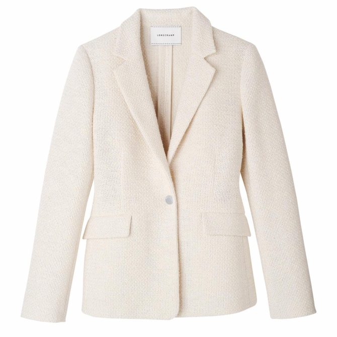 Women Coats & Jackets | Longchamp Jacket Ecru