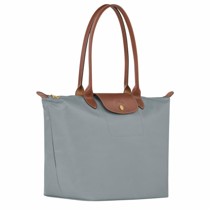 Women Shoulder Bags | Longchamp Le Pliage Original L Tote Bag Steel