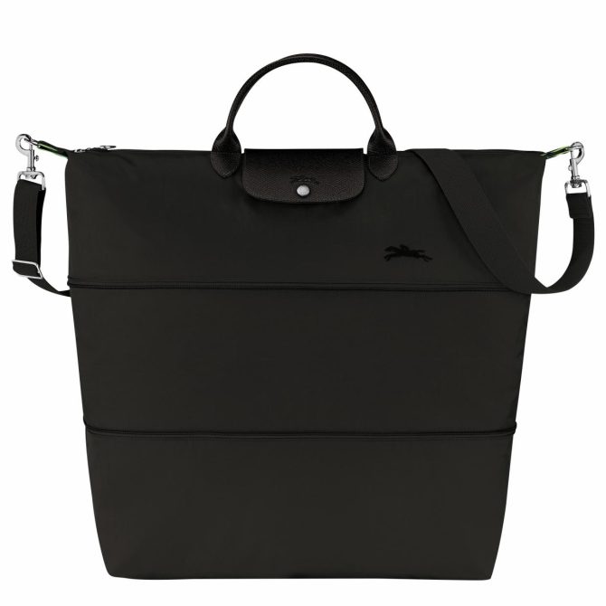 Women/Men Travel Bags | Longchamp Le Pliage Green Travel Bag Expandable Black