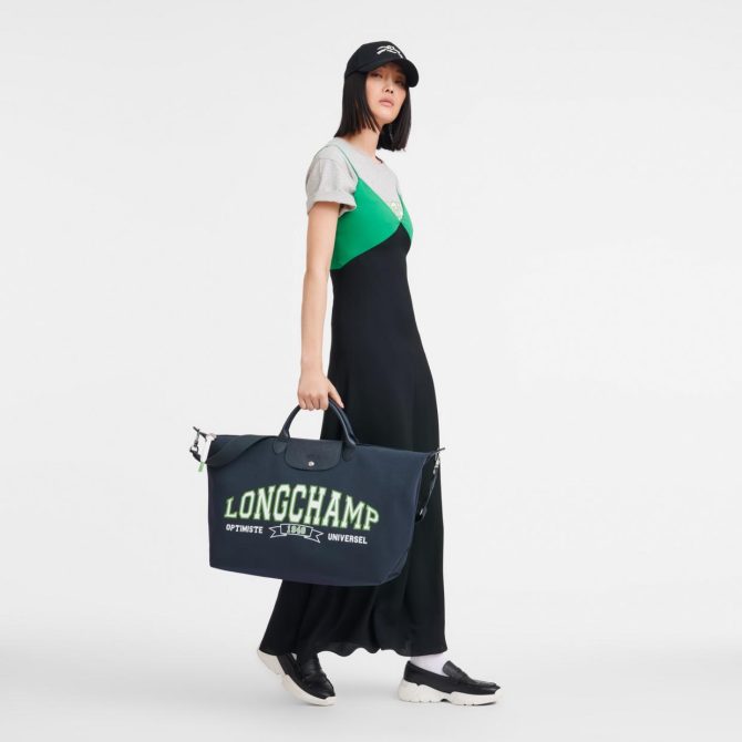 Women/Men Travel Bags | Longchamp Le Pliage Collection Travel Bag Navy