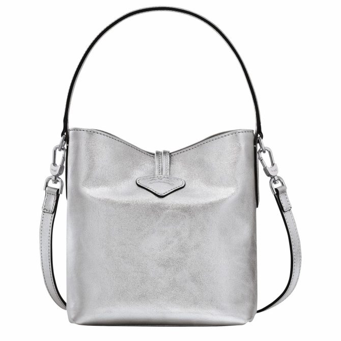 Women Crossbody Bags | Longchamp Le Roseau XS Bucket Bag Silver