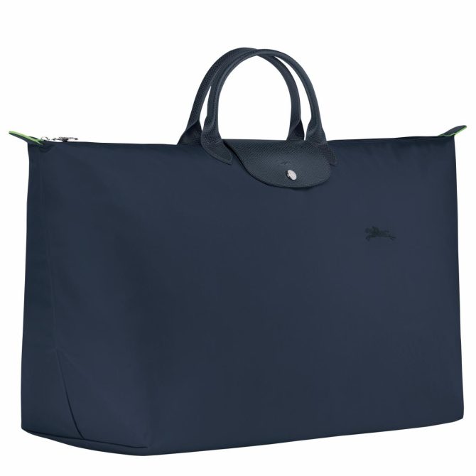 Women/Men Travel Bags | Longchamp Le Pliage Green M Travel Bag Navy