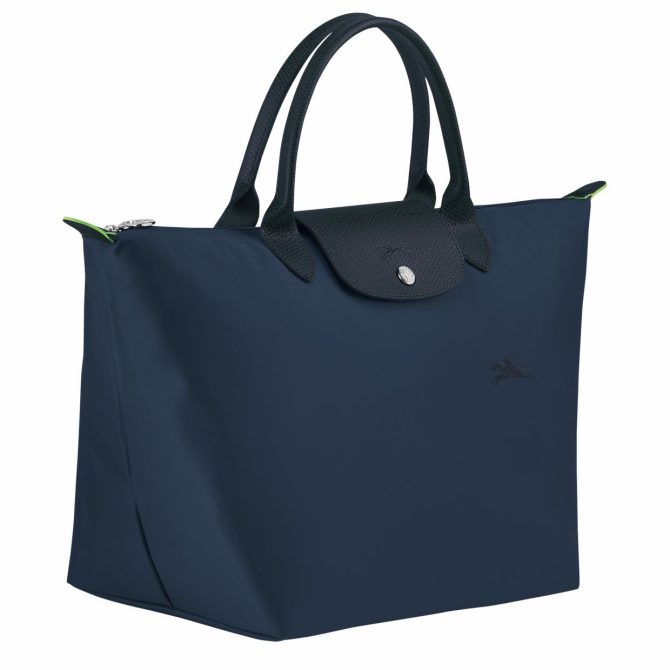 Women Handbags | Longchamp Le Pliage Green M Handbag Navy