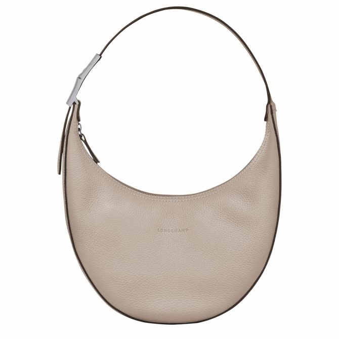 Women Shoulder Bags | Longchamp Le Roseau Essential M Hobo Bag Clay