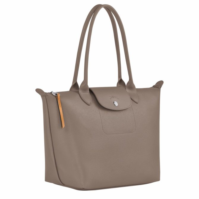 Women Shoulder Bags | Longchamp Le Pliage City M Tote Bag Taupe