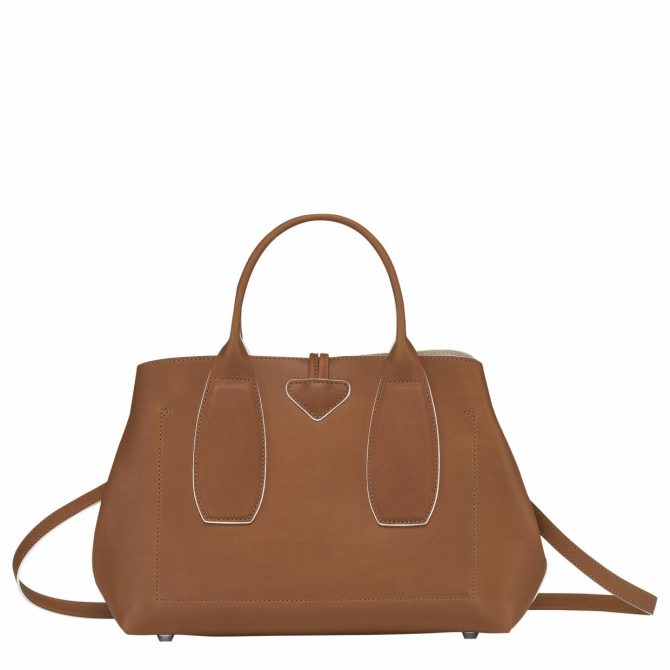 Women Handbags | Longchamp Le Roseau M Handbag Cognac