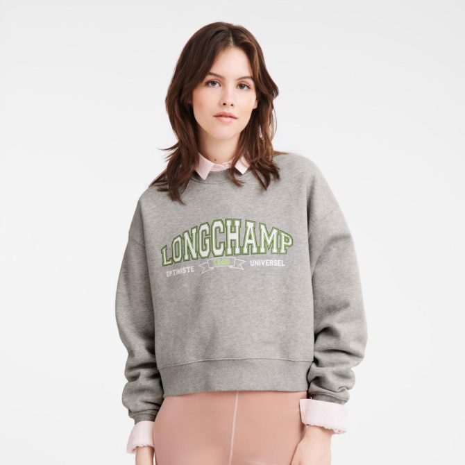 Women Tops & Blouses | Longchamp Sweatshirt Grey