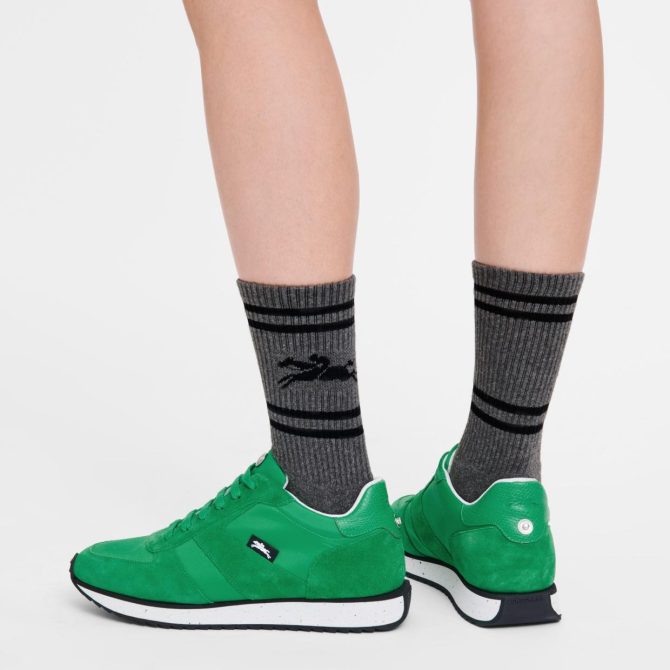 Women Sneakers | Longchamp Le Pliage Green Sneakers Green