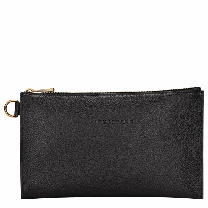 Women/Men Pouches & Cases | Longchamp Le Foulonné Pouch Black