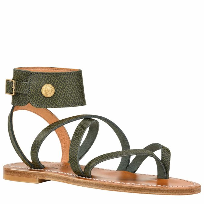 Women Sandals | Longchamp Longchamp X K.Jacques Sandals Forest