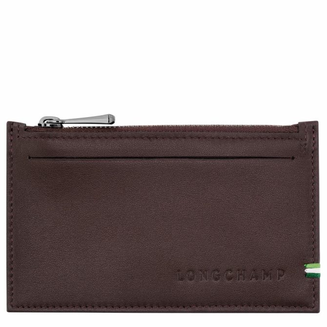 Men Cardholders & Coin Purses | Longchamp Longchamp Sur Seine Coin Purse Mocha