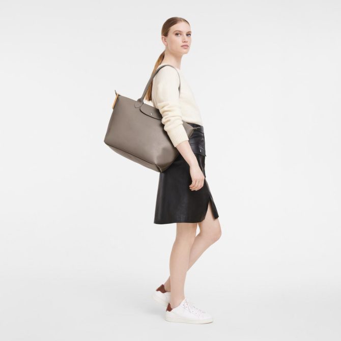 Women Shoulder Bags | Longchamp Le Pliage City L Tote Bag Taupe