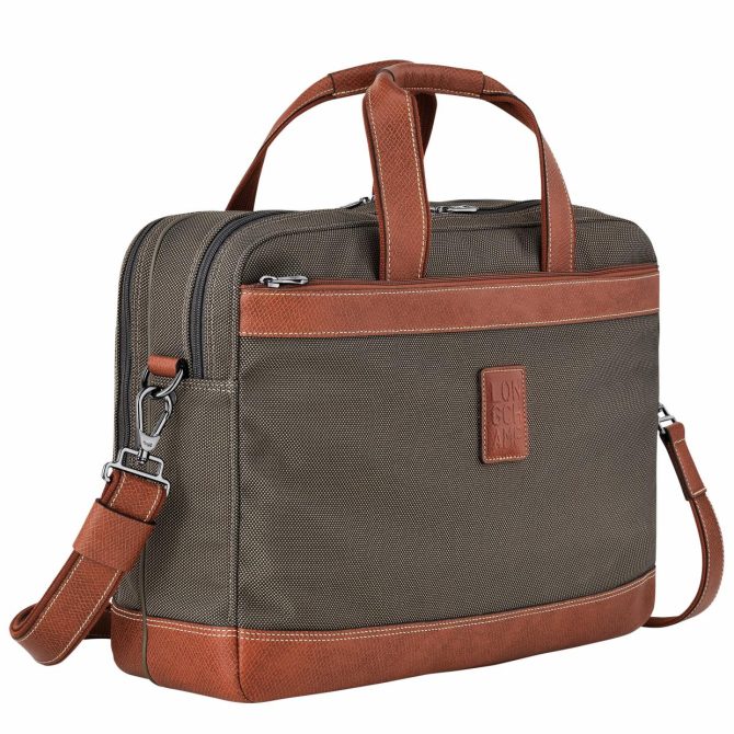 Men Briefcase | Longchamp Boxford L Briefcase Brown