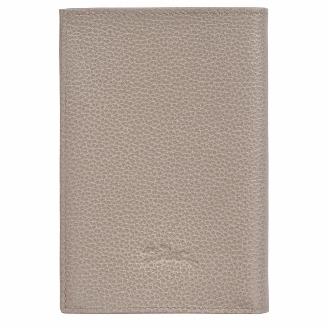 Women/Men Travel Accessories | Longchamp Le Foulonné Passport Cover Turtledove