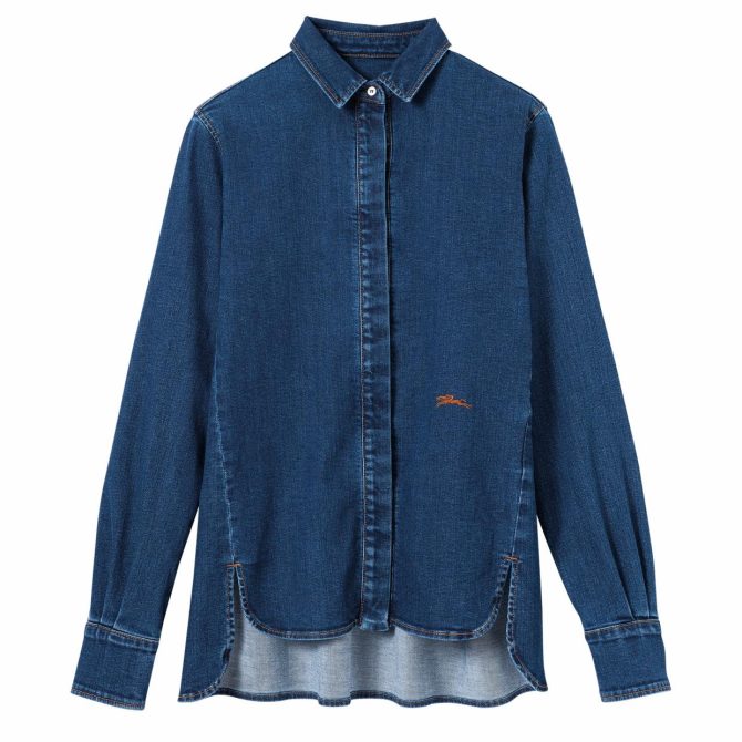 Women Tops & Blouses | Longchamp Shirt Denim