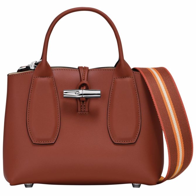 Women Handbags | Longchamp Le Roseau S Handbag Mahogany