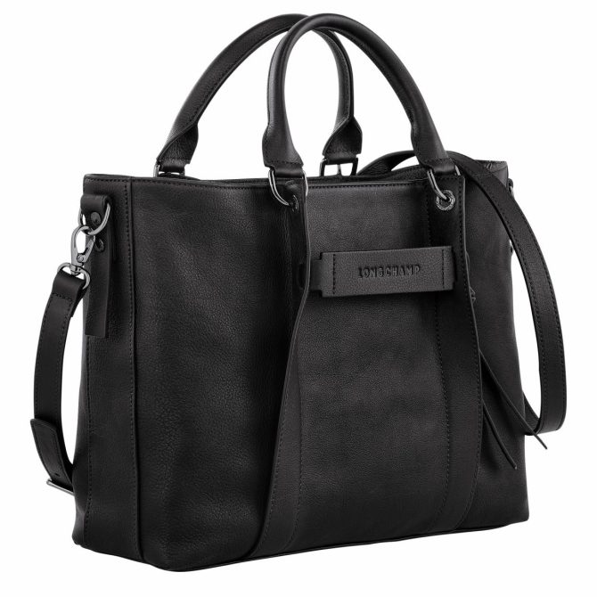 Women Handbags | Longchamp Longchamp 3D L Handbag Black