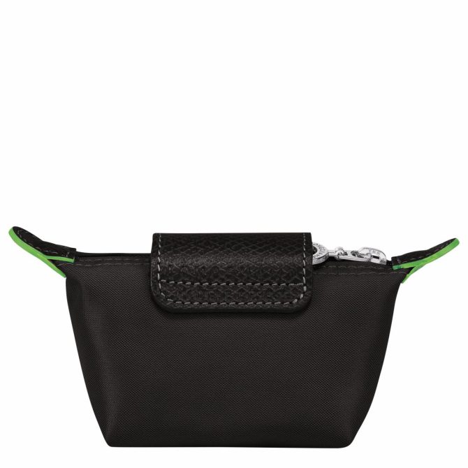 Women/Men Cardholders & Coin Purses | Longchamp Le Pliage Green Coin Purse Black