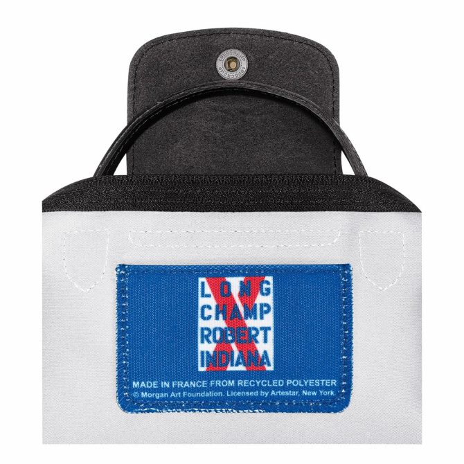 Women/Men Pouches & Cases | Longchamp Longchamp X Robert Indiana Pouch White