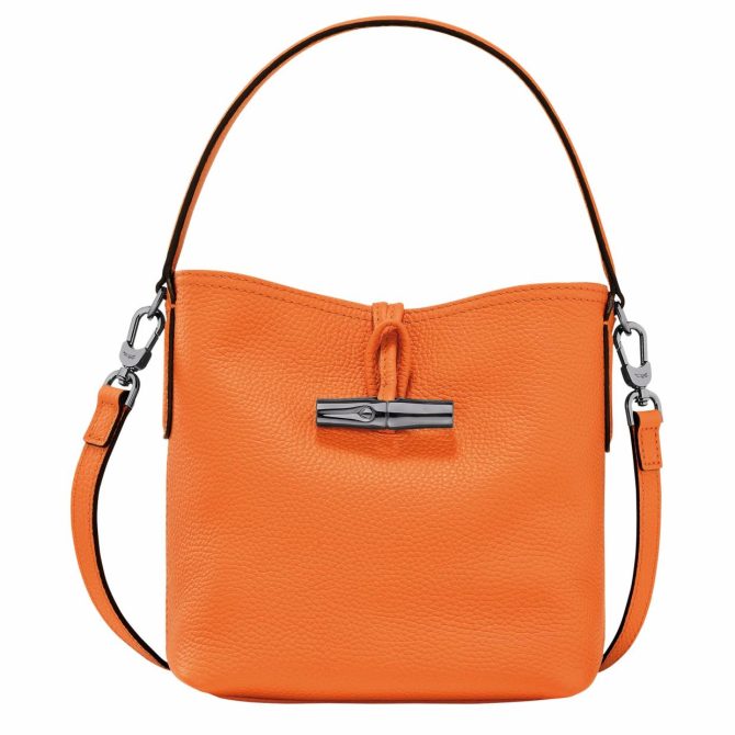 Women Crossbody Bags | Longchamp Le Roseau Essential XS Bucket Bag Orange