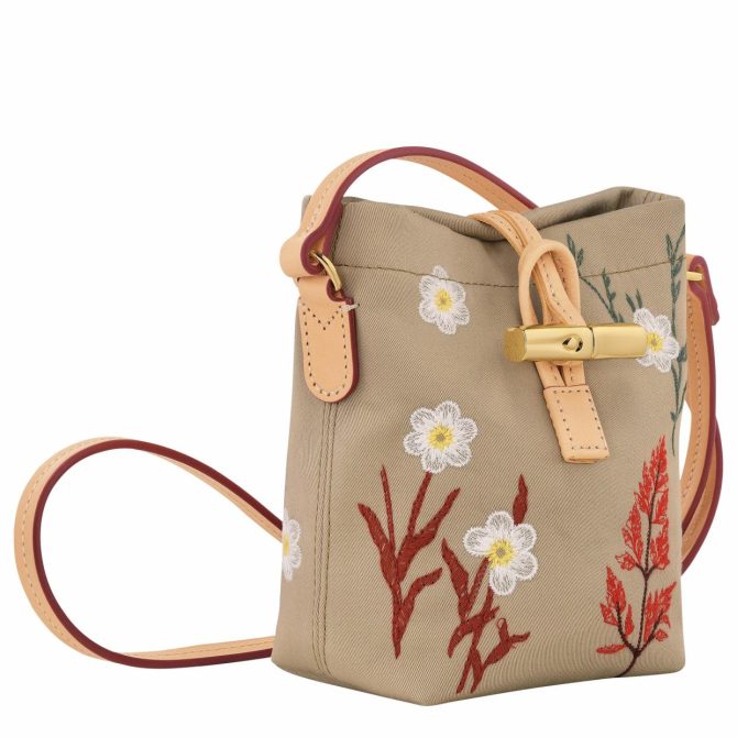 Women Crossbody Bags | Longchamp Le Roseau XS Crossbody Bag Oat