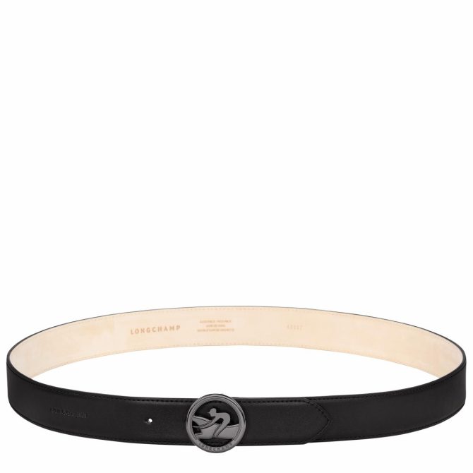 Men Belts | Longchamp Box-Trot Men's Belt Black