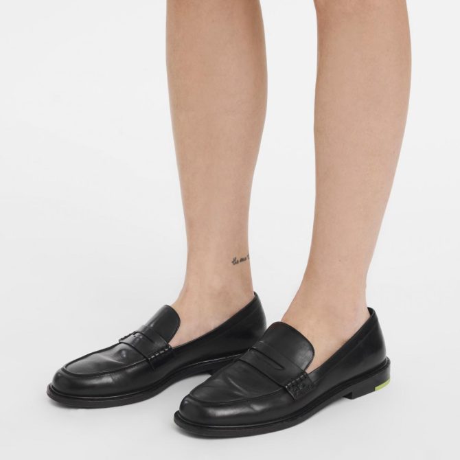 Women Loafers | Longchamp Au Sultan Loafer Black