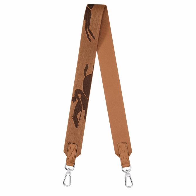 Women/Men Shoulder Straps | Longchamp Longchamp 3D Shoulder Strap Natural