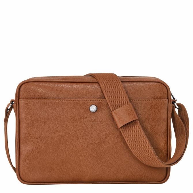 Men Crossbody Bags | Longchamp Le Foulonné M Camera Bag Caramel