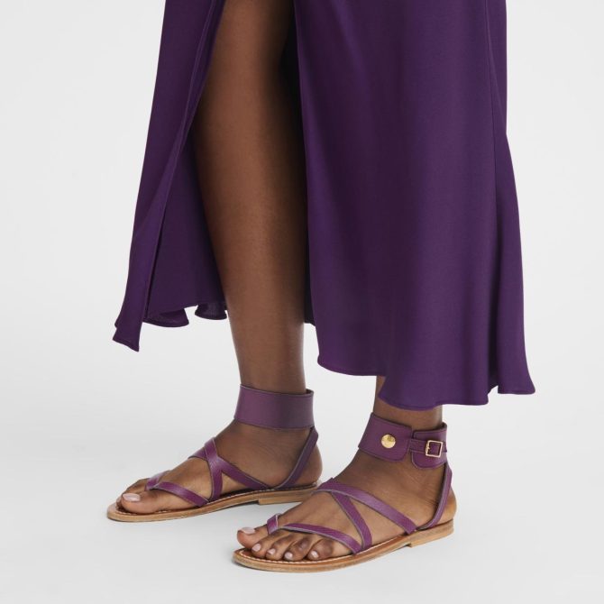 Women Sandals | Longchamp Longchamp X K.Jacques Sandals Violet