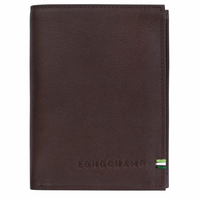 Men Wallets | Longchamp Longchamp Sur Seine Wallet Mocha