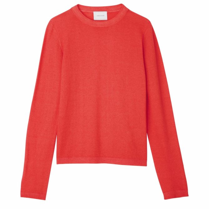 Women Knitwear | Longchamp Sweater Strawberry