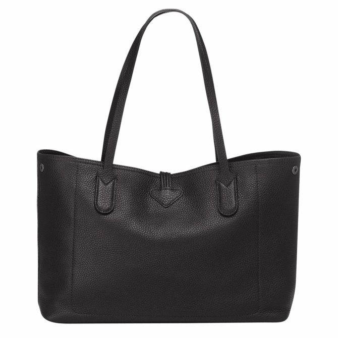 Women Shoulder Bags | Longchamp Le Roseau Essential L Tote Bag Black